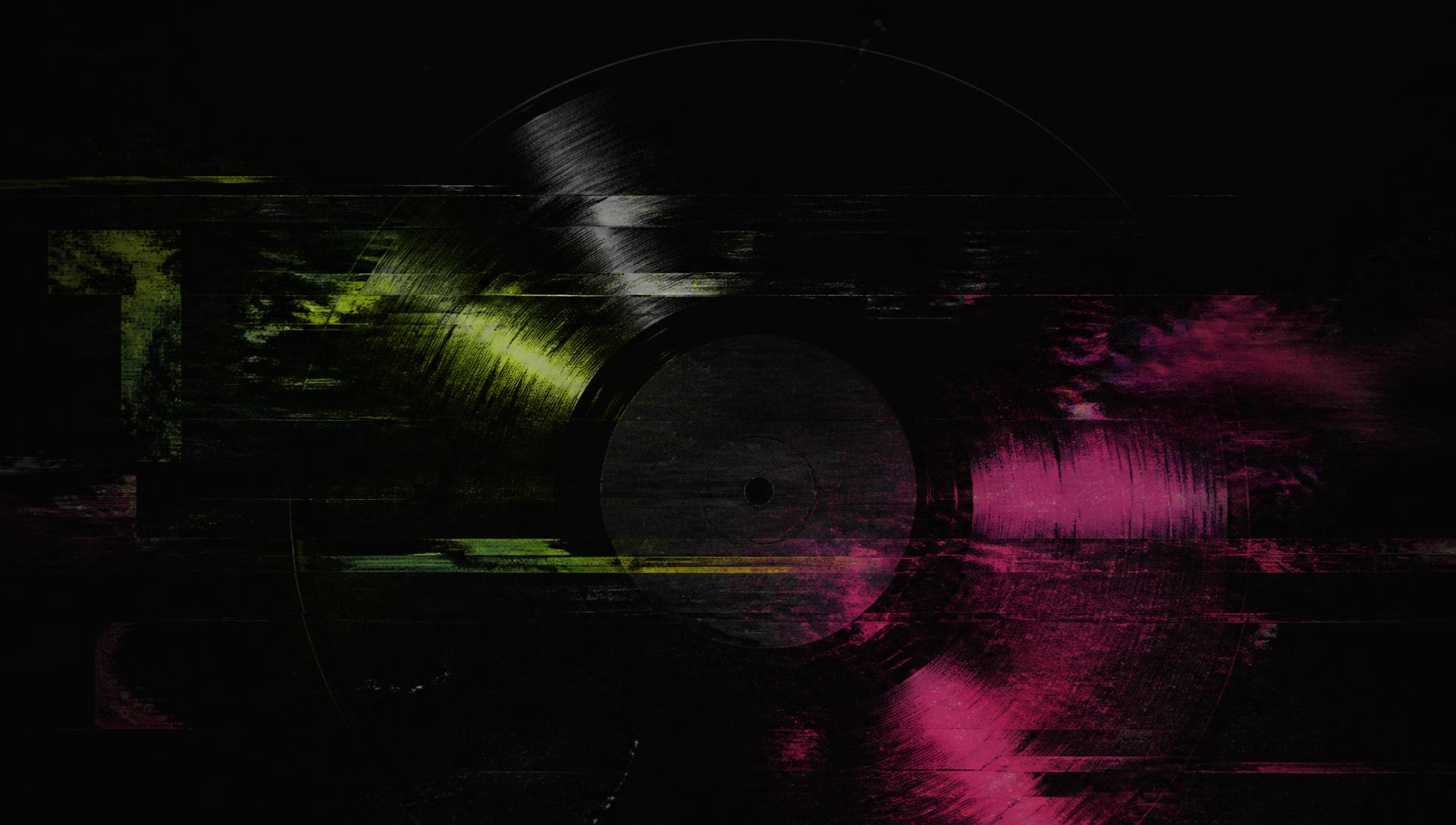 404 Records abstract vinyl glitch artwork